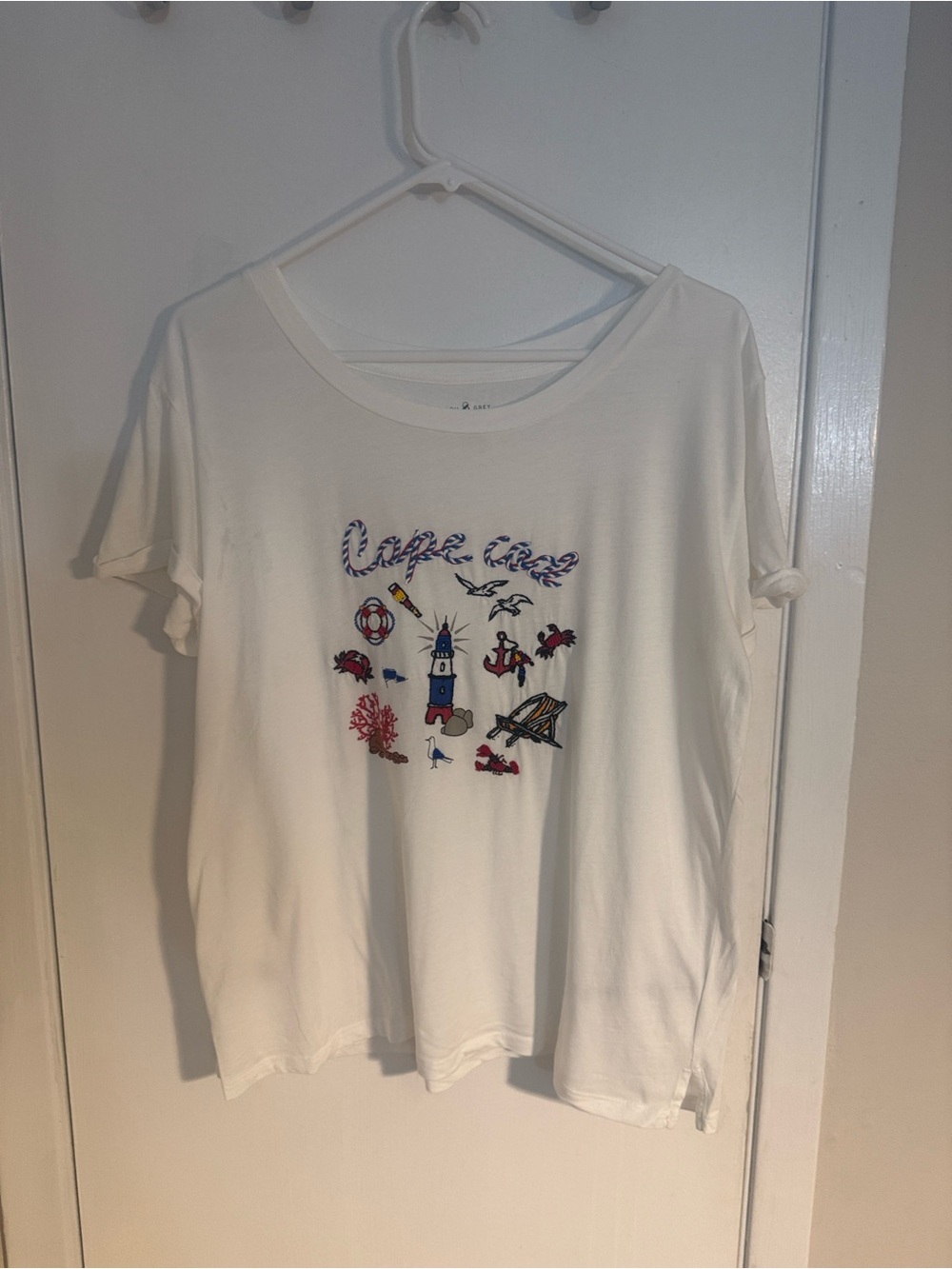 Lou & Grey White Short Sleeve Tee with Nautical Graphic - Picture 2 of 4